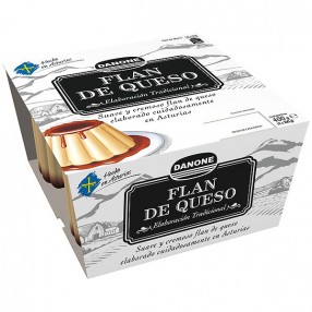 DANONE Flan de queso pack 4